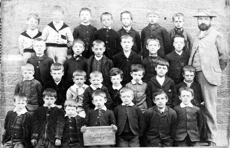 RainhallSchoolclass8 in 1885