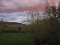 Sunset reflection