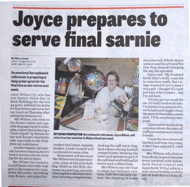 Joyce Yankee bar