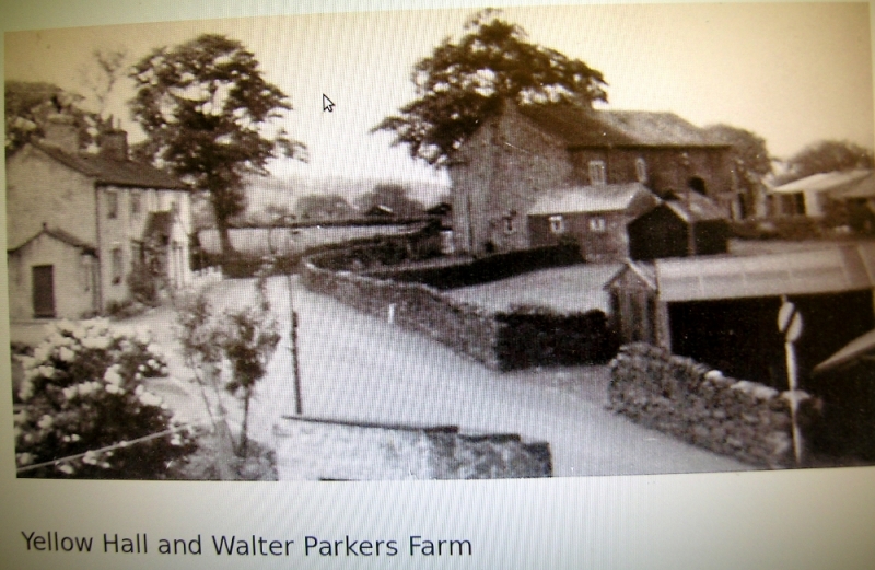 Yellow hall and Parker farm