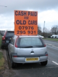 Ad car Kelbrook Road 8th Jan 2014