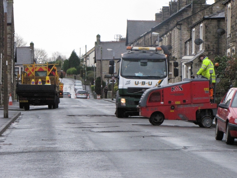 Park Road repairs Jan 2014