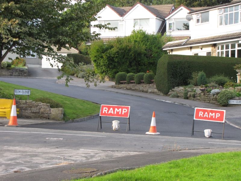 Elm Close work complete