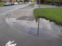 ponding Kebrook Road Feb 2014