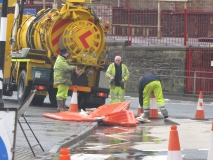 mini roundabout work Feb 2014