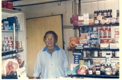Mrs Brown in the shop