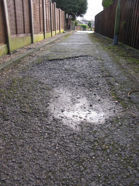 Avon Drive path Feb 2014