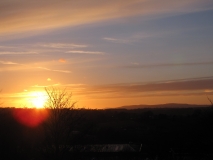 Bank Edge view 28th Feb 2014 sunset