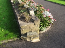 Memorial Gardens broken wall