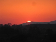 Bank edge view sunset 11 Mar
