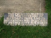 Bletchley Memorial Inscription