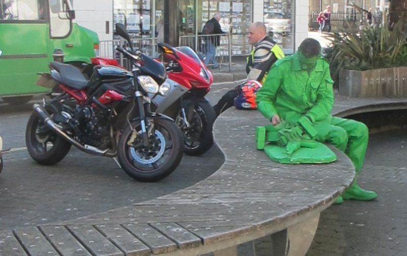 Green man in Truro