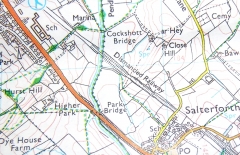 Cockshott Bridge map