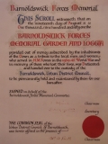 Barnoldswick Forces Memorial Scroll 001