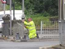Guard rail repair 3rd July 2014