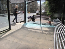 Bus shelter smashed 5th July 2014 009