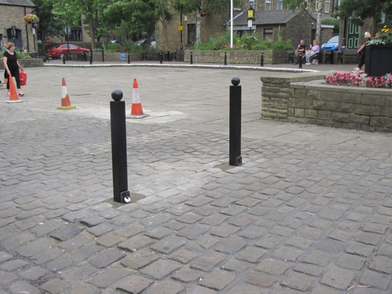 Demountale bollards Town Square