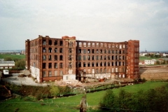 The Times Mill, Middleton, half demolished.