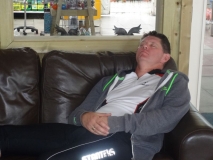 Mick takes 40 winks