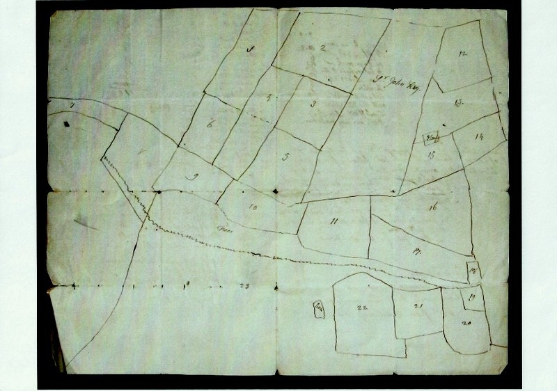 Wainman field map c1780