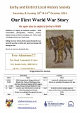 Earby History Society exhibition poster