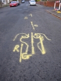 Harper Street markings 25th Nov 2014