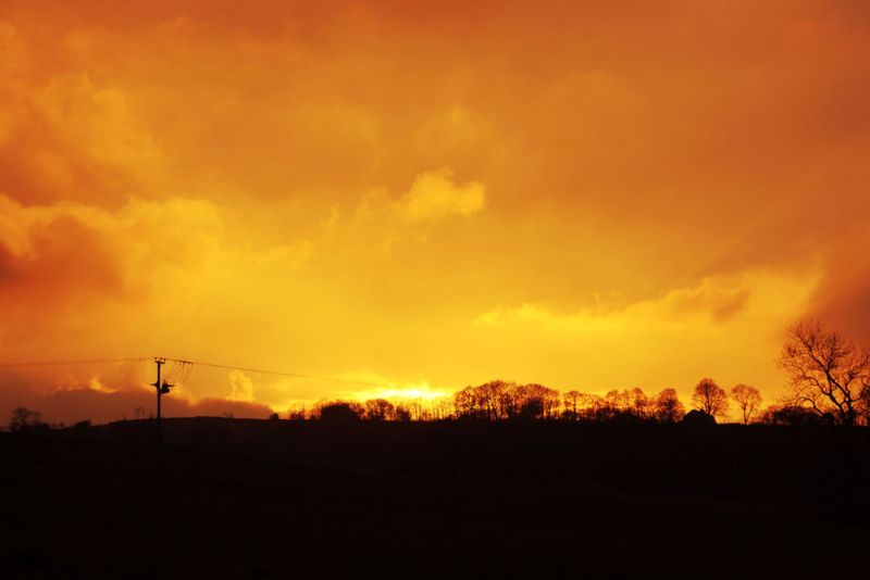 Winter sunset
