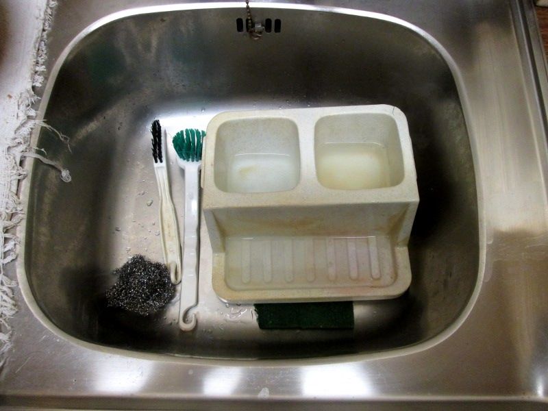 Bleach in the sink