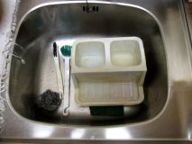 Bleach in the sink