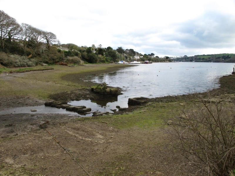 Penpol creek tidal mill remains
