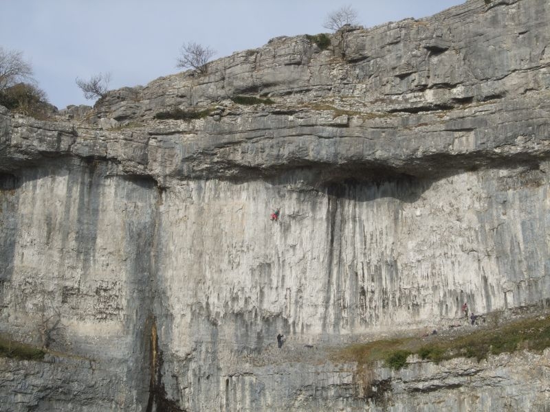 Climbers on the Cove
