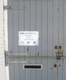 Polperro fish stall notice