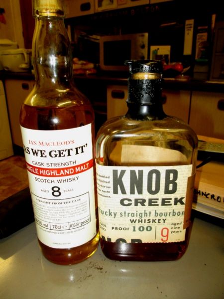 Over proof whisky