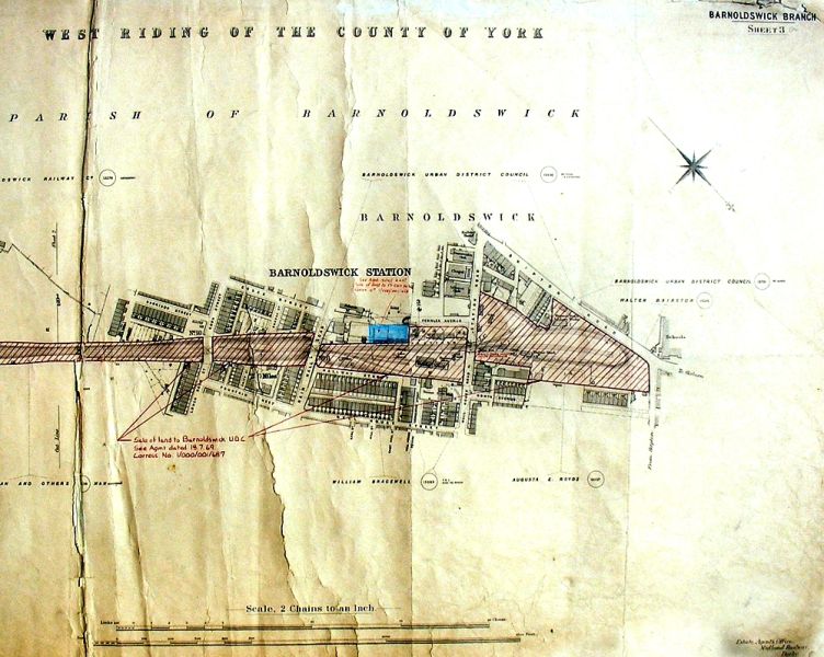 BarnoldswickRailway Map c1914