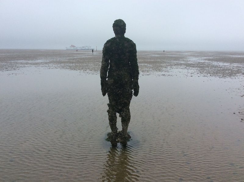 Gormley man Crosby Beach