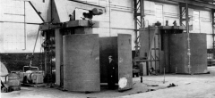 Daniel Adamson boilers, rolling the steel plate.
