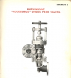 Hopkinson feed check valve