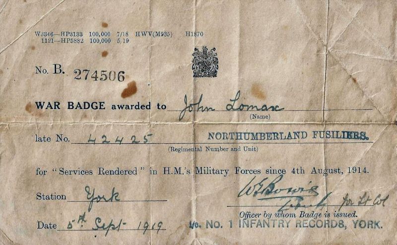 PTE JOHN LOMAX